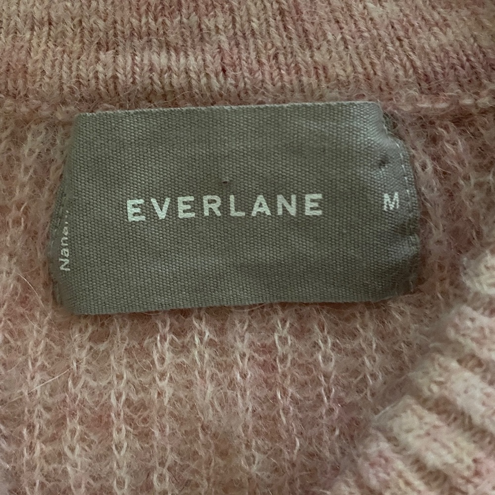 Everlane Pink Ribbed Cardigan - Picture 4 of 5
